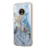 Jeack Hülle kompatibel mit Moto G5 hülle, Floral Motiv Handyhülle Slim Silikon Case Cover Schutzhülle Dünn Durchsichtig Handy-Tasche Back Cover Transparent Bumper für Moto G5 (4)