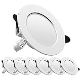 LED Einbaustrahler 230V Deckenspots Ultra flach inkl. 6 x 7W 700lm 6000K Kaltweiss Einbauleuchten Sp