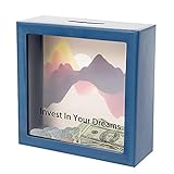 TFER Sparschwein für Erwachsene Junge Reise Sparbüchse Sparbüchse Unöffnenbare sichtbare mü