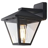 Aussen- & Outdoor Lampe Wandleuchte in Anthrazit hängend PRISMA IP44 E27 Aluminium Hauseingang Garten | 1-flammig