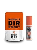 SMELL OFF Geruchsneutralisator Pocket Edition, handliches Geruchsentferner Spray zur nachhaltigen Geruchsbeseitigung von organischen Gerüchen, ideal für unterwegs und kleine Raumgröß