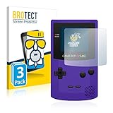BROTECT Entspiegelungs-Panzerglasfolie kompatibel mit Nintendo Gameboy Color (3 Stück) - Anti-Reflex Panzerglas Schutz-Folie M