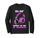 Olaf - Born To Be A Gamer - Personalisiert Lang