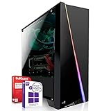 Gaming PC/Multimedia Computer inkl. Windows 10 Pro 64-Bit - AMD Athlon 300GE 4Threads x 3.4GHz - Radeon Vega 3-8GB DDR4 RAM - 256GB SSD - USB 3.0 - DVI - HDMI - VGA - G