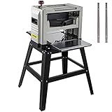 VEVOR Hobelmaschine 319 mm, Dickenhobelmaschine 1500 W, Dickenhobel mit Ständer, Schnittstärke 5-150 mm, Messergeschwindigkeit 9000 U/min, Hobelgeschwindigkeit 315 Zoll/min, Tischhobel, Holzhob