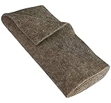 Windhager Schafwoll-Filzmatte, Kälteschutzmatte Filzabdeckung, Frostschutz für Pflanzen, 300 g/m², 2 x 0,38 m, grau, 06040