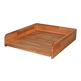 Praktischer Wickeltischaufsatz 60x70cm, Buche geölt, Wickelaufsatz für Waschmaschine oder Trockner, echtes H