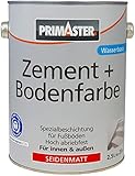Primaster Zement und Bodenfarbe 2,5L lichtgrau seidenmatt Treppenfarbe Stufenfarb