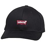 Levi's Herren Mid Batwing Flexfit Schirmmütze, Schwarz (Regular Black 59), One Size (Herstellergröße: UN)