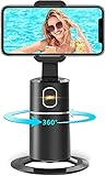 Handyhalterung für Smartphone ,360 ° Drehbar Gesichts Tracker【Keine APP Erforderlich】 Selfie Stick,Geeignet Handyhalter für iPhone Android Live Broadcast/Video/Vlog Handy Ständer…