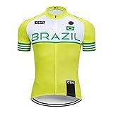 Ephemeral Sommer 2019 Nationalmannschaft Radtrikot MTB Uniform Männer Kurz Ropa Ciclismo Fahrrad-Kleidung Quick Dry Bike Kleidung Tragen Loikktg (Color : Green, Size : S)