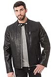 Schott NYC Herren Lederjacke Lc940D, Gr. L, Schwarz - Black