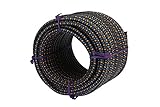 MAGMA Elastisches Seil | Gummiseil mit 8 mm Durchmesser | Für Angeln, Segeln, Bootfahren, Camping & Tarpaulin-Planen | Für Innen, Außen, Küche, Werkstatt & Garten (25m, Schwarz)