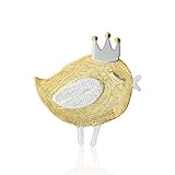 Lotus Fun S925 Sterling Silber Broschen Vielseitige Vogel-Dressup-Show Broschen Natürliche Handgemachter Einzigartiger Schmuck für Frauen und Mädchen (Silver Crown)