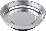 Werkzeyt Werkzeugschale Ø 108 mm - Extra starker Magnet - Aus robustem Edelstahl - Für eine sichere Aufbewahrung von Schrauben & Muttern / Magnetschale / Kleinteile-Aufbewahrung / B28912