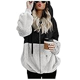 XTBFOOJ hoodie grau damen hoodie wie sweatshirt jacke braun teddy jacken und damen jacken polar sweatjacken damen damen moving castle ring pulovers für damen herbst damen sweatjacke sport sw