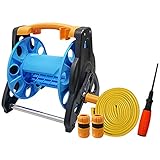 AQAQ Gartenhaspel Schlauchwagen (große 30m/40m Kapazität) für Einfache Lagerung, G