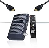 Tevsan 6000 Mini Sat Receiver -DVB S/S2 Satelliten Receiver ✓Full HD ✓1080 P ✓HDMI ✓2 x USB 2.0 ✓HDTV [Digital Satelliten Receiver] 🛰️{Astra Hotbird Türksat }🛰️-Schw