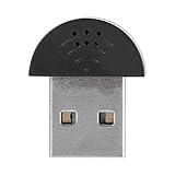 Tragbarer Studio-Sprachmikrofonadapter PC-USB-Mikrofon, Aufnahme-Audiomikrofon für für Skype-Chats(Schwarz)
