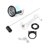 Auto Tankanzeige,LED Tankanzeige,52mm Universal Auto Tankanzeige LED Digital E-1/2-F Reichw
