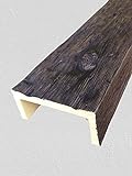 PU Balken Holzimitat MB 6 |2 Meter|7x15 x200cm|Dekorbalken dunkelbraun|Eiche rustik| Perfekte alte Holz Masserung