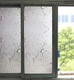 LMKJ Matte undurchsichtige Privatsphäre Anti-Ultraviolett-Haftfolie 3D-Sonnenschutz Bad Fenster statische Haftfolie A48 40x100