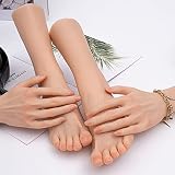 yeah-hhin Mannequin-Silikon-Hand Und -Fuß, Realistische Echte Person, Weibliches Gefälschtes Hand-Fuß-Modell Für Anzeige, Medizin, M