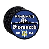 Copytec 9cm Patch Schlachtschiff Bismarck Kriegs-Marine Abzeichen Schiff Militaria#36392