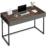 Harmati Schreibtisch mit Schubladen 100x45 Computertisch - Nussbaumfarbe Bürotisch, Arbeitstisch, Arbeitszimmer Schreibtisch, Holz S