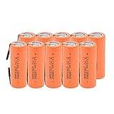 3.7V 2500mAh 18500 Li-Ion Batterien, Lithium für Taschenlampen Roller Mobile Stromquelle Lithium Batterie 10p