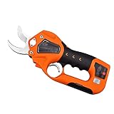 BOENXUA Elektrische Gartenschere Astschere Professional Baumschere Schnurlose Astschere Rebschere Akku-Astschere,Orang