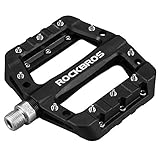 ROCKBROS Fahrradpedale Nylon Composite Flatpedale 9/16 Mountain Bike Pedale 3 Bearing rutschfest Wasserdicht Anti-Staub