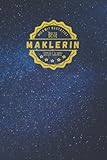 Hiermit Bestätigt beste Maklerin dieser Galaxy: Notizbuch inkl. To Do Liste | Das perfekte Geschenk für Frauen, die maklern können | Geschenkidee | Geschenk