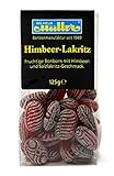 Himbeer-Lakritz, fruchtige Bonbons mit Himbeer- und Salzlakritz-Geschmack (1 Tüte)