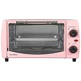 WOLTU BF10rs Mini Backofen 12 Liter, 800 Watt Toasterofen | Pizzaofen | Krümelblech mit Timer Minibackofen für Pizza, Toast, Truthahn, Hot Dogs R