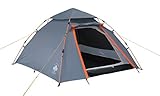 Lumaland Outdoor Pop Up Kuppelzelt Wurfzelt 3 Personen Zelt Camping Festival etc. 215 x 195 x 120 cm robust G