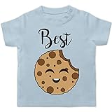 Partner-Look Familie Baby - Best Friends Cookies - Best - 18/24 Monate - Babyblau - T-Shirt - BZ02 - Baby T-S
