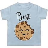 Partner-Look Familie Baby - Best Friends Cookies - Best - 18/24 Monate - Babyblau - T-Shirt - BZ02 - Baby T-S