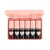 Iswell Liquid Lipstick Set 6 PCS Glatte Anwendung Antihaft Lippen Make-up