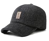 BEAUTYBIGBANG Winter warme Baseballkappe mit Ohrhörern, dicke warme Wolle, Baseballkappe für Outdoor-Sport, Vater, Wollmü