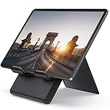 Lamicall Tablet Ständer Verstellbare, Tablet Stand - Faltbarer Halter, Halterung, Dock für 2020 iPad Pro 9.7, 10.2, 10.5, iPad Air 2 3 4, iPad Mini 2 3 4, Samsung Tab, andere Tablet 5'-13' - Schw