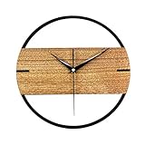 Pamura - HOLZCRON - Quartz Wanduhr - Analoge Wanduhr - Wanduhr Holz - Deko Wohnzimmer - Deko Schlafzimmer - Wanduhr Modern - Uhr W