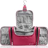 TRAVANDO ® Kulturbeutel Damen Groß Beauty Case zum Aufhängen Maxi Kulturtasche Frauen Waschbeutel Reise Toilettentasche Toiletttasche Kosmetiktasche Fächer Waschtasche Washbag Toiletbag 8,8 Liter XXL