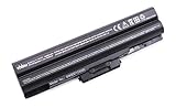 vhbw Akku kompatibel mit Sony Vaio VGN-AW37GYQ, VGN-AW41JF, VGN-AW41JF/H, VGN-AW41MF Notebook (4400mAh, 11,1V, schwarz)