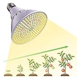 Grow Glühbirne Sonnenähnliche Vollspektrum-LED-Pflanze Grow Lamp 20W Grow Lights für Zimmerpflanzen, hydroponisch wachsende Gewächshaus-Sukkulenten Gemüse Blumen und Sämlinge (E27 290 LEDs)