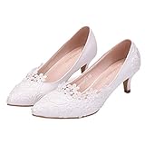 Holibanna Braut Hochzeit Abend Party Schuhe Frauen Stiletto Low Heel Pumps 5Cm Kleid Elegante S