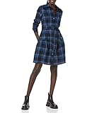 Amazon Essentials Mini Feminine Flannel Shirt Dress Kleid, Back-Multi Chelsea Tartan, L