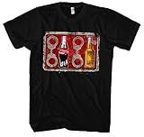 Acht Cola Acht Bier Männer Herren T-Shirt | Fussball 1312 ACAB Hooligan Ultra (L)