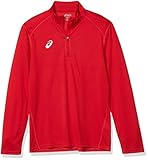 ASICS Mädchen Circuit 2 1/4 Zip Viertel-Reißverschluss, Rot-Team Red, x x Larg