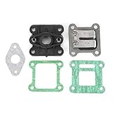 Vergaser Membranventil Verteiler Kit, Vergaser Reparatursatz Ersatzteile Reed Valve Carb Einlasskrümmerdichtungen für 47ccm 49ccm Pocket Bike Mini ATV/Dirt Bik